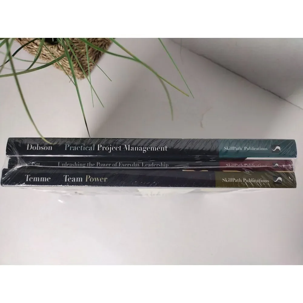 New Sealed Team Power Pack Of 3 Books Leadership, Practical Project Management